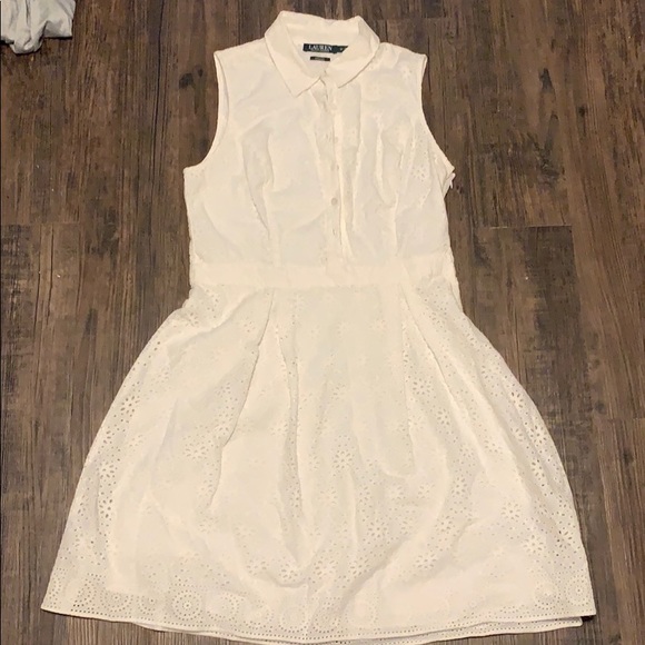 Lauren Ralph Lauren Dresses & Skirts - Lauren Ralph Lauren Eyelet Dress 10 NWOT